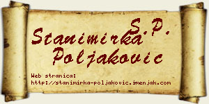 Stanimirka Poljaković vizit kartica
